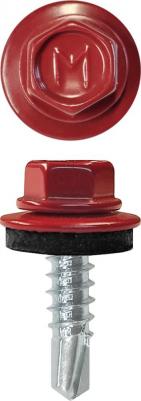 Кровельные саморезы по металлу имеют частую резьбу, а специальная металлическая шайба с ЕРDМ-уплотнителем 2,8 мм обеспечивает плотное прилегание 4627139020677