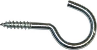 Оцинкованный крюк-шуруп d6,6хL100 мм 2 шт – фото 2