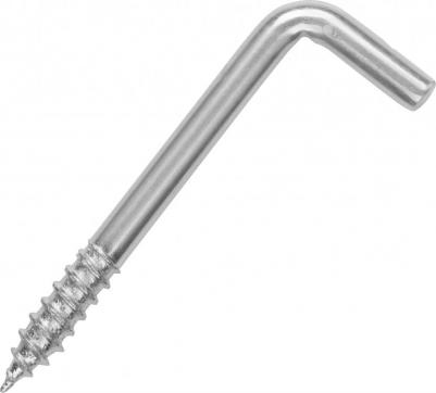 Оцинкованный L-образный крюк-шуруп d3,6хL30 мм 3 шт – фото 1