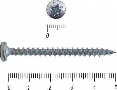 Саморез универсальный с полукруглой головкой 4,5*50 – фото 2