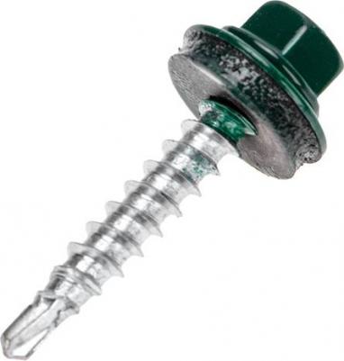 Саморез кровельный 4,8х29, окрашенный RAL 6005, короб, цена за 1 упак