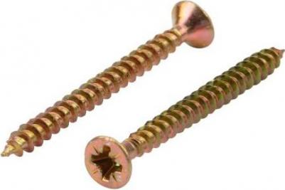 Саморез универсальный 3.5х40, желтый цинк, короб, цена за 1 упак – фото 2