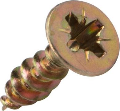 Саморез универсальный 4х16, желтый цинк, короб, цена за 1 упак – фото 1