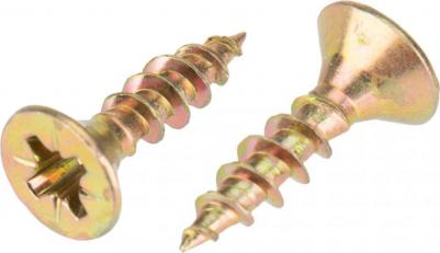 Саморез универсальный 4х16, желтый цинк, короб, цена за 1 упак – фото 2