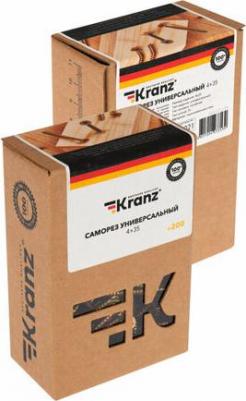 Саморез универсальный 4х35, желтый цинк, короб, цена за 1 упак – фото 1