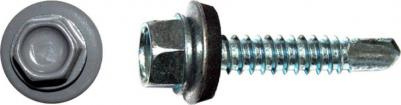 Кровельный саморез 5,5x19 RAL7024, серый графит Kn KENNER (4000 шт.)
