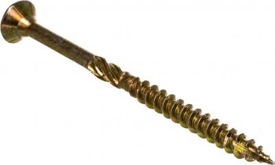 CS 05070 Шуруп с/нарез. д/дерева, потай 5х70 200 шт. Желтый цинк 310507 – фото 5