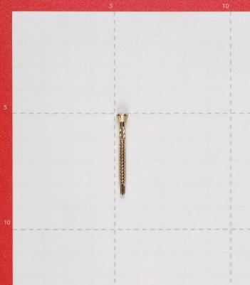 Саморезы для массивной доски 35x3,2 мм желтые (500 шт.) – фото 1