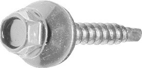 Саморез кровельный 4,8х70 мм цинк шайба с прокладкой PT1 30 штук – фото 1