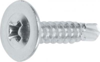 Саморез с прессшайбой 4,2x13 мм, цинк, со сверлом, 1000 шт. SMC2-50339-1000 – фото 1