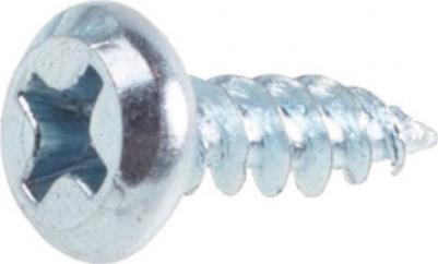 Саморез SMP1-69544-200, 3.8х11 мм для листового металла, цинк, острый