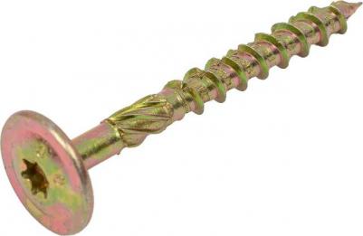 Шуруп конструкционный SMZ2-24645-5, 8.0х80, по дереву, с прессшайбой, TORX40, 5 шт. в зип-локе – фото 1
