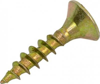 Шуруп универсальный 4,5х20 мм желтый цинк 50 штук (SMZ1-30400-50) – фото 1