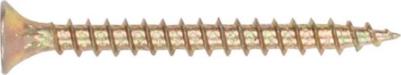 Универсальный шуруп 2,5x12 мм, желтый цинк, 100 шт. SMZ1-100392-100 – фото 1