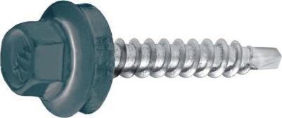 Кровельный саморез 4.8х28 RAL-7015 250 шт