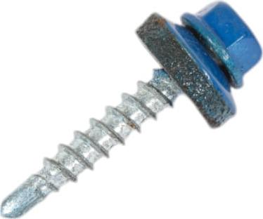 Саморез кровельный со сверлом 4,8х28 RAL-5005 (насыщ. синий) (60 шт) – фото 1