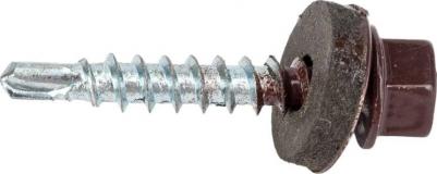 саморез Саморезы кровельные RAL-8017 4.8х28 мм (300 штук в упаковке) – фото 3