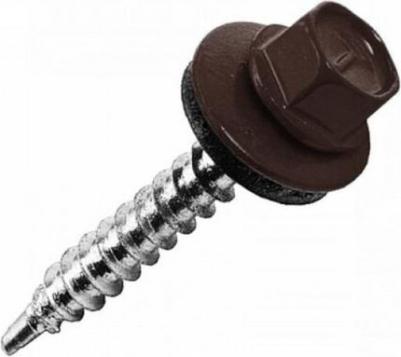 саморез Саморезы кровельные RAL-8017 4.8х28 мм (300 штук в упаковке) – фото 4