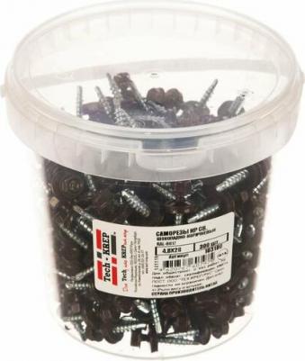 саморез Саморезы кровельные RAL-8017 4.8х28 мм (300 штук в упаковке)