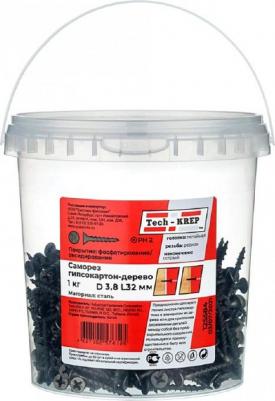 саморез Саморезы по дереву и гипсокартону 3.8х32 мм (1 кг, 125584) – фото 1