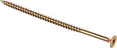 Универсальные саморезы 100х5,0 мм желтые 100 шт – фото 1