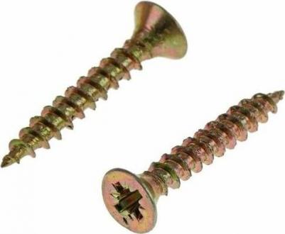 Универсальные саморезы 20х4,0 мм желтые 200 шт – фото 4