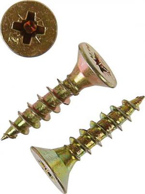 Универсальные саморезы 20х4,5 мм желтые 200 шт – фото 2