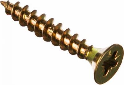 Универсальные саморезы 25х4,0 мм желтые 200 шт