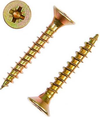 Универсальные саморезы 25х4,5 мм желтые 200 шт – фото 1