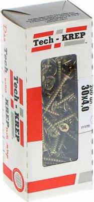 Универсальные саморезы 40х3,0 мм желтые 200 шт – фото 1