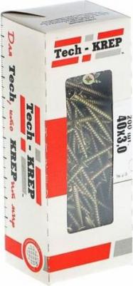 Универсальные саморезы 40х3,0 мм желтые 200 шт – фото 4