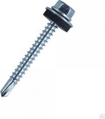 Кровельные оцинкованные саморезы Кровельные саморезы 4,8х70 мм, цинк 100 шт 600-31471
