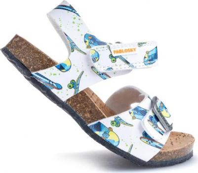 Детские сандалии из переработанных материалов на липучках, коричневый – фото 4