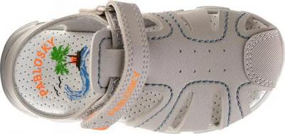 Детские сандалии из переработанных материалов с застежкой-липучкой, серый – фото 11