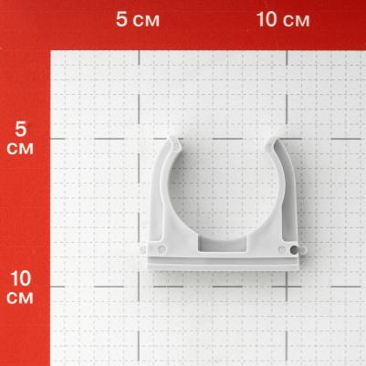 Крепеж-клипса для труб 40 мм серая (30 шт.) (GE50144) – фото 3