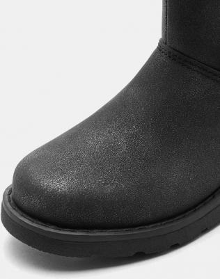 сапоги с воротником и подвесками из меха, бежевый – фото 8