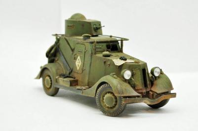 Модель сборная Советский легкий бронеавтомобиль БА-20 35004