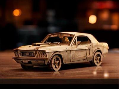 Сборная модель из дерева Автомобиль "Чёрная Кобра" – фото 1