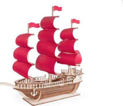 Сборная модель из дерева Корабль Ламар 01-45