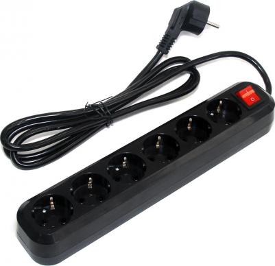 Сетевой фильтр 6 Sockets 5m Black SP6B-350 – фото 2
