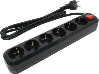 Сетевой фильтр 6 Sockets 5m Black SP6B-350 – фото 3