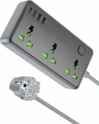 Универсальный сетевой фильтр с USB зарядкой 6941991111440