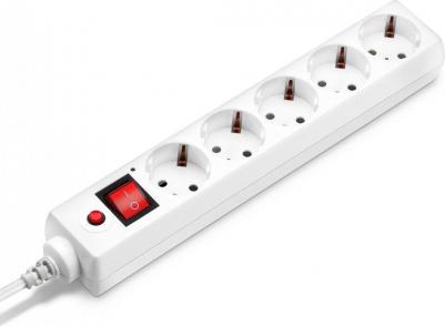 Сетевые фильтры Сетевой фильтр 500SH-1.8-W 1.8м (5 розеток) белый – фото 1