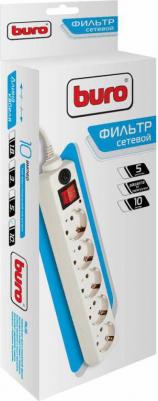 Сетевые фильтры Сетевой фильтр 500SH-10-W 10м (5 розеток) белый – фото 1