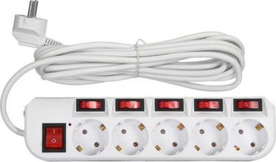 Сетевые фильтры Сетевой фильтр 500SH-5-SW-B 5м (5 розеток) черный – фото 10