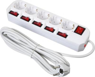 Сетевые фильтры Сетевой фильтр 500SH-5-SW-B 5м (5 розеток) черный – фото 16