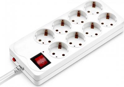 Сетевые фильтры Сетевой фильтр 800SH-5-W 5м (8 розеток) белый – фото 11