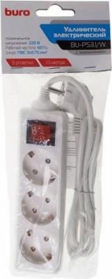 Сетевые фильтры Сетевой фильтр BU-PS3.1/W 1.5м (3 розетки) белый – фото 2