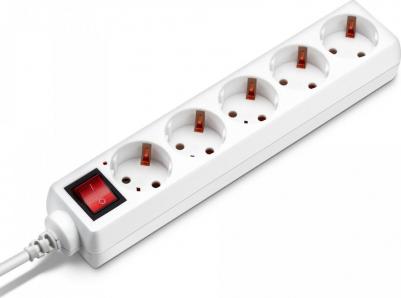 Сетевые фильтры Сетевой фильтр BU-PS5.5/W 5м (5 розеток) белый – фото 3