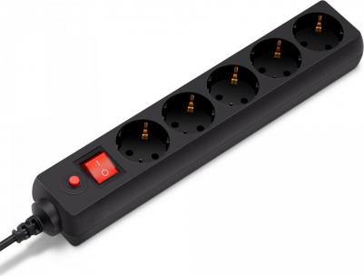 Сетевой фильтр 500SH-1.8-B 5 розеток 1.8м черный – фото 11